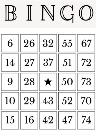 Carte de Bingo communautaire