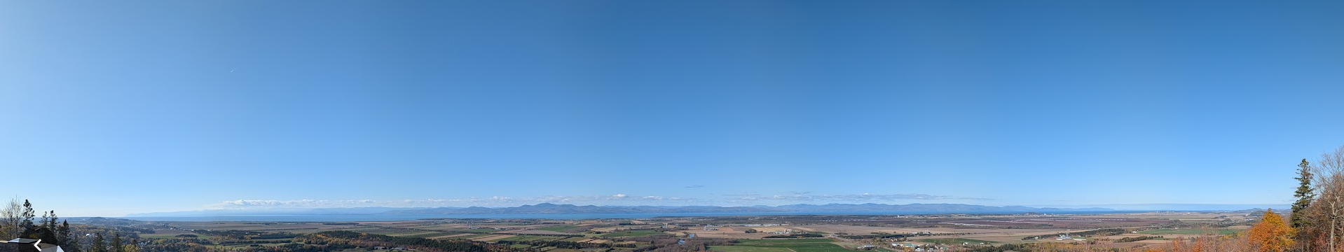 Vue magnifique de Saint-Pacôme et la région du Kamouraska